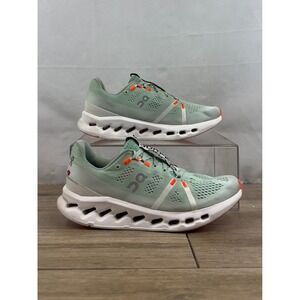 On Cloudswift Women Running Shoes Mint Green Orange Size 9.5 FVO ZL 3WD10441071